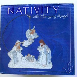 NATIVITY with Hanging Angel